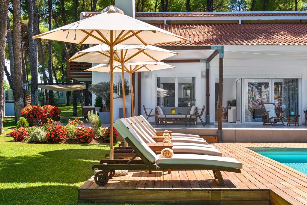 The White Villa At Sani Сани-Бич Экстерьер фото